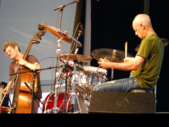 James Singleton and Johnny Vidacovich of Nolatet [Photo by Hunter King]