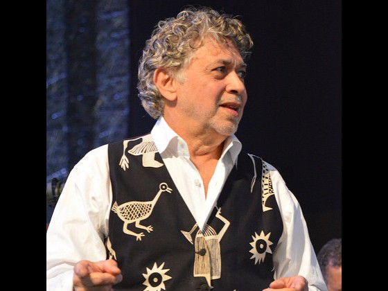 Monty Alexander onstage in the Jazz Tent at Jazz Fest 2015 [Photo by Kichea S. Burt]