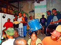 Master drummers young and old carrying on the tradition.