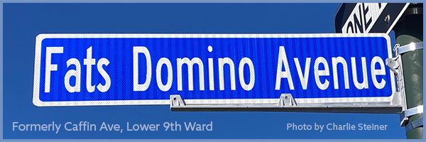Fats Domino Ave sign