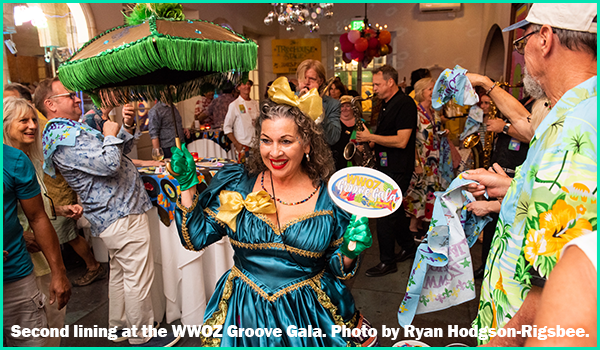 Second line at Groove Gala Second line at Groove Gala