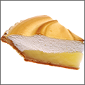 Lemon meringue pie slice