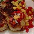 Blackened Chops with Pineapple Salsa