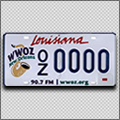 WWOZ LA Plate