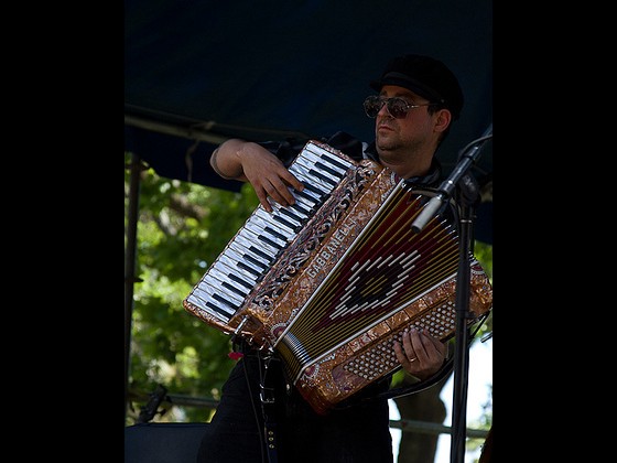 Zydepunks tickling the mother of pearl. Photo by Richie Drouant