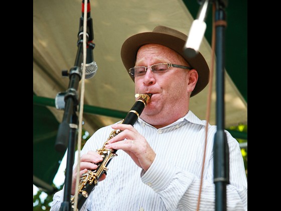 Tim Laughlin with the Connie Jones Band in 2010. Photo by Richie Drouant.