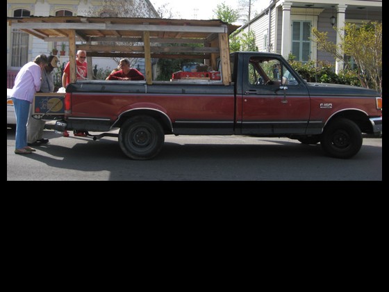 Okra's truck before it got a new paint job from Dr. Bob