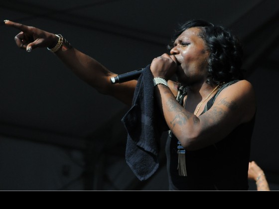 Big Freedia performing at Jazz Fest 2015 [Photo by Black Mold]