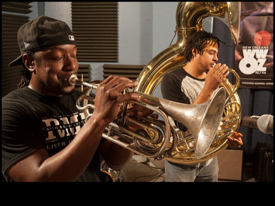 Stooges at WWOZ in 2015 [Photo by Ryan Hodgson-Rigsbee]