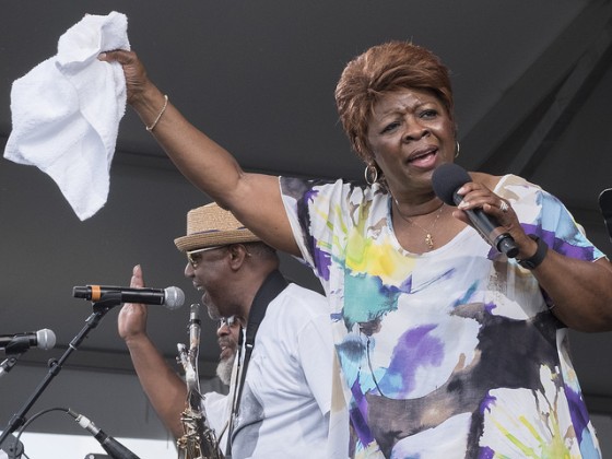 Irma Thomas performs at Jazz Fest 2016 [Photo by Marc PoKempner]