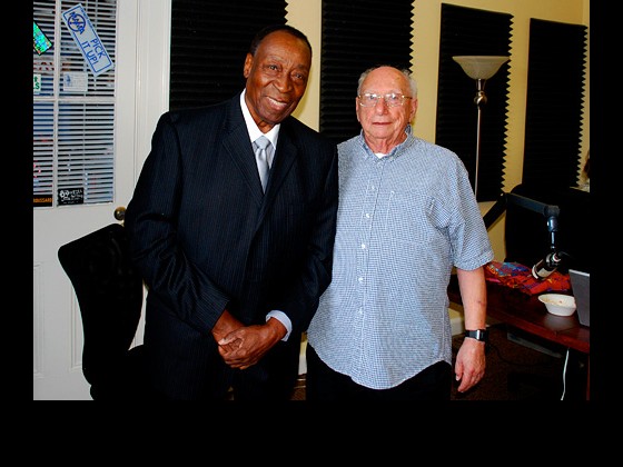 Dave Bartholomew and Cosimo Matassa at WWOZ in 2009