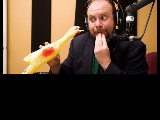 Andrew Ward and rubber chicken