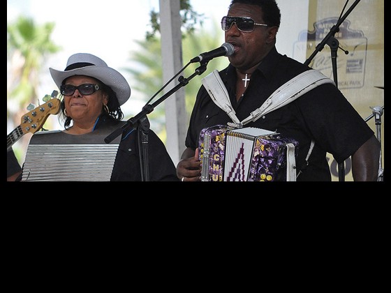 Chubby Carrier at the Cajun-Zydeco Fest