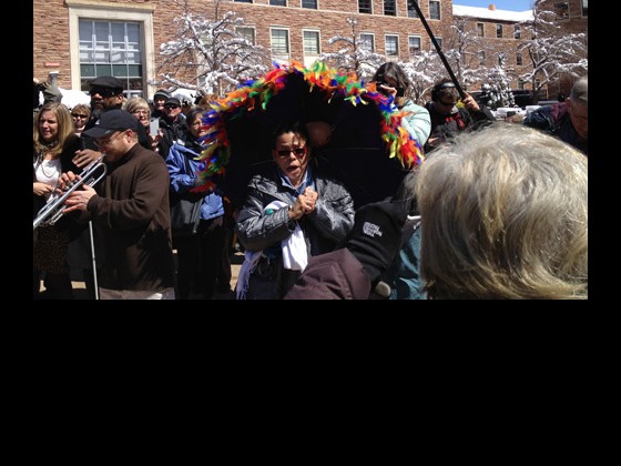 Lillian Boutte at the Roger Ebert Second Line
