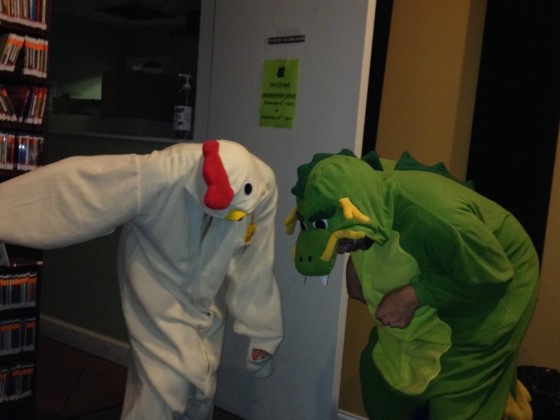 A Chicken and a Dragon Go to a Radio Station