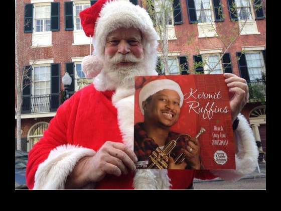 Santa's got Kermit Ruffins for your stocking [Photo courtesy Basin Street Record