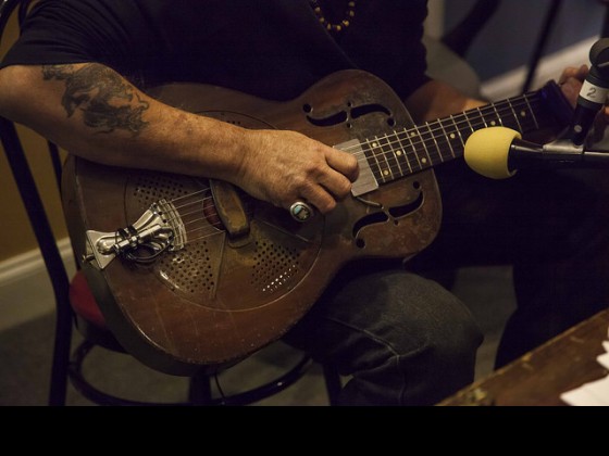 John Mooney's guitar [Photo by Dale Gunnoe]