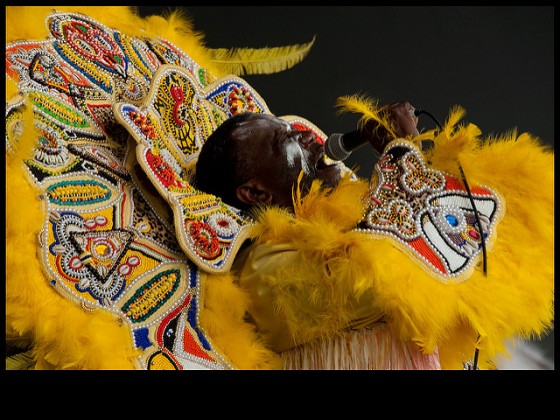 Fi-Yi-Yi Big Chief Victor Harris at Jazz Fest 2013 [Photo by Ryan Hodgson-Rigsbee]