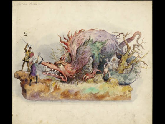 1904 Proteus dragon float [Image: LaRC]
