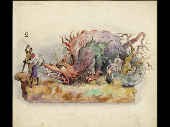 1904 Proteus dragon float [Image: LaRC]