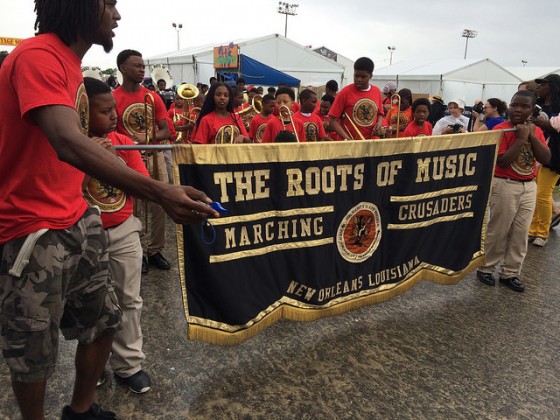 The Roots of Music Marching Crusaders on Day 4 [Photo by Carrie Booher]