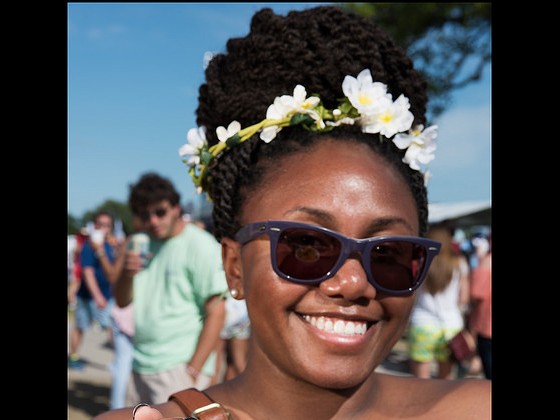 Angelique Dyer from New Orleans enjoys a Mango Freeze on a warm day 3 [Photo by Ryan Hodgson-Rigsbee]