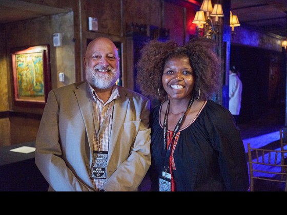 WWOZ's Chief Operating Officer Arthur Cohen and Chief Development Officer Pamela Wood. Photo by Eli Mergel.