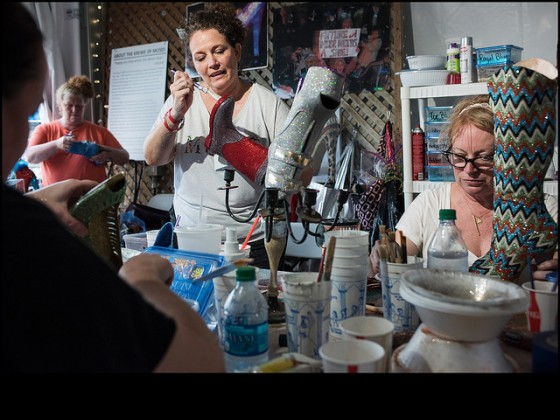 Muses shoe in progress! [Photo by Ryan Hodgson-Rigsbee]