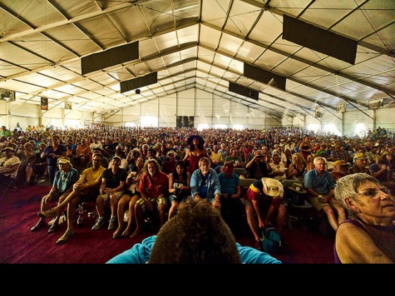 Jazz Tent. Photo by Eli Mergel.