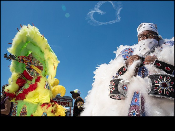 Mardi Gras Indian love [Photo by Ryan Hodgson-Rigsbee]