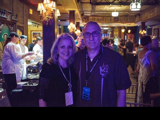 WWOZ show host Sally Young and Piano Night performer Joe Krown. Photo by Eli Mergel.