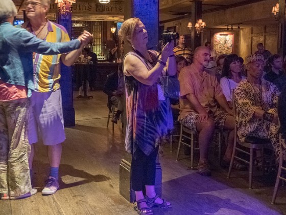 WWOZ show host Olivia Greene captures some special moments in the Foundation Room. Photo by Marc PoKempner.