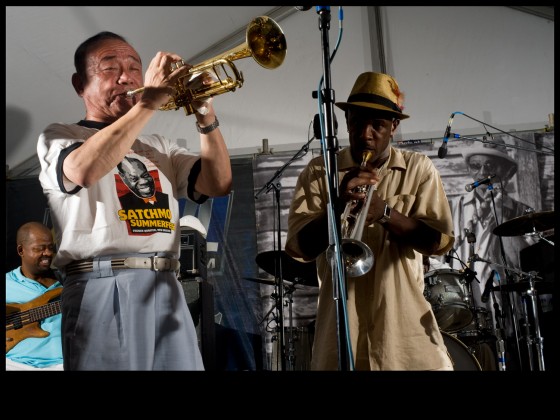 Yoshio Toyama and the Dixie Saints: Red Beans & Ricely Stage 8/1 4:30p [Photo by Ryan Hodgson-Rigsbee]