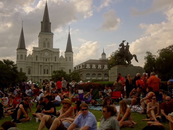 Jackson Square during FQF 2012