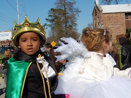 5-year old King Melvin with his consort, Queen Clara