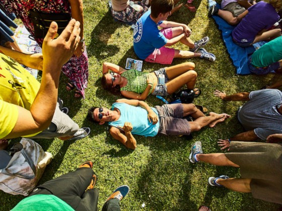 Fans at French Quarter Fest 2016 [Photo by Eli Mergel]