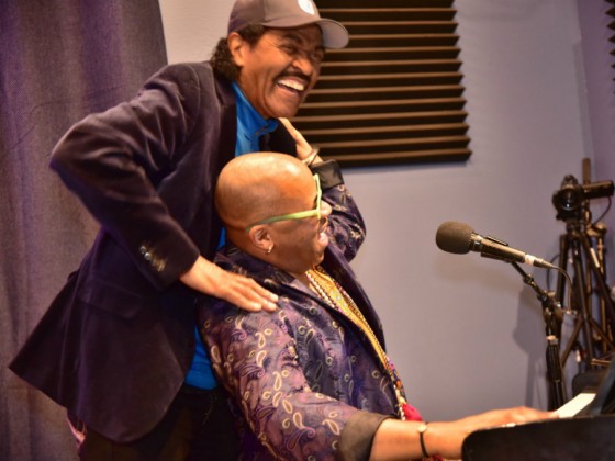 Bobby Rush and Davell Crawford [Photo by Marc PoKempner]