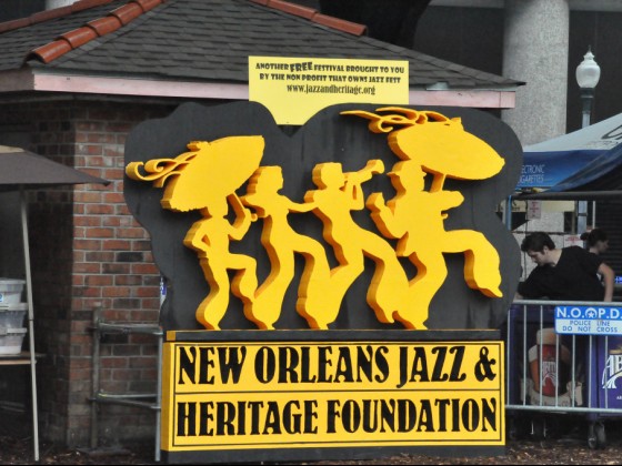 New Orleans Jazz & Heritage Foundation logo [Photo by Kichea S. Burt]