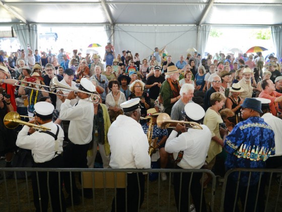 Treme Brass Band at Jazz Fest 2018 [Photo by Leon Morris]