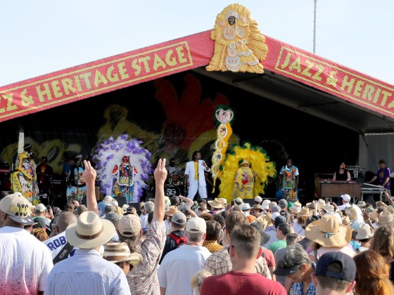 The Wild Magnolias at Jazz Fest 2019 [Photo by Bill Sasser]