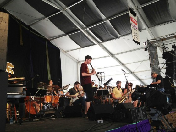 Loyola University Jazz Ensemble at Jazz Fest 2012 [Photo by Danielle Small]