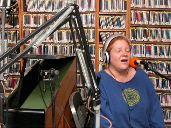 Lil Queenie at WWOZ in 2004 [Photo by Black Mold]