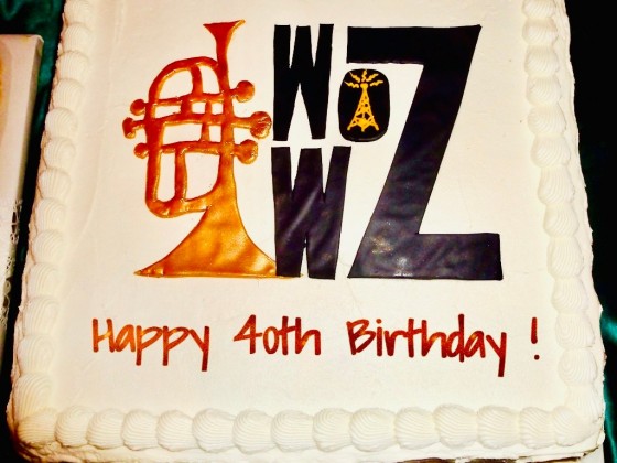 WWOZ 40th birthday cake