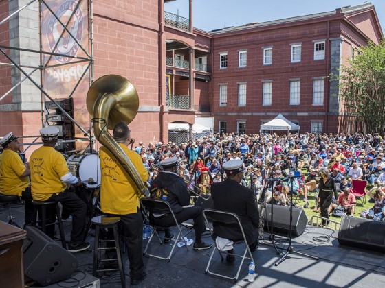 Treme Brass Band at French Quarter Fest 2018 [Photo by Ryan Hodgson-Rigsbee]