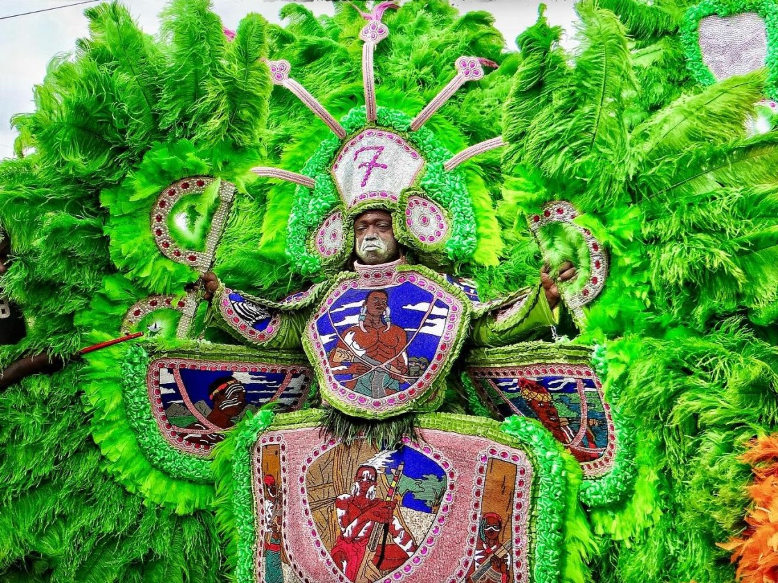 Hardhead Hunters Big Chief Fiyo 2026 [Photo by MJ Mastrogiovanni]