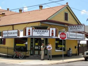 Parkway Bakery for po-boys and lunchtime parade of New Orleans characters!