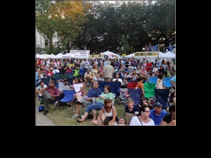 Crowd at Crescent City Blues & BBQ Fest. 