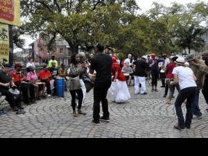 Dancing to the African Drum Circle at Congo Square New World Rhythms Festival