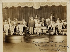 Louis Armstrong and Orchestra, Paddio, N.O., 1931, Gelatin silver print, Courtes