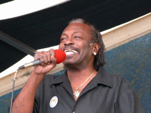 Bo Dollis onstage with the Wild Magnolias